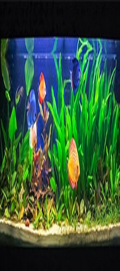 Fisch- und Aquarienpflege Bunte Fische in einem Aquarium
